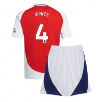 Dětský fotbalový dres Arsenal Ben White #4 2024-25 Domácí Krátký Rukáv (+ trenýrky)